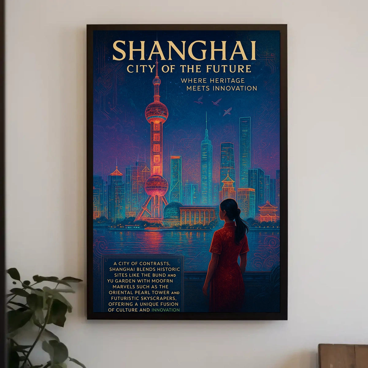 Shanghai City Of The Future Poster
