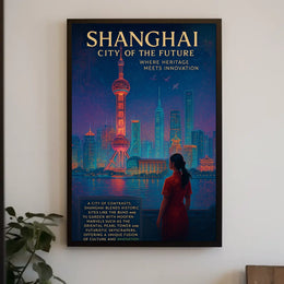 Shanghai City Of The Future Poster
