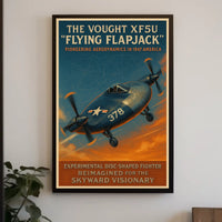 The Vought Xf5U Flying Flapjack Poster