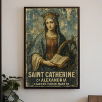 Saint Catherine Vintage Renaissance Religious Art Poster