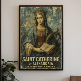 Saint Catherine Vintage Renaissance Religious Art Poster