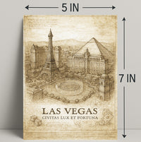 Las Vegas Civitas Lux et Fortuna Poster PosterGoat