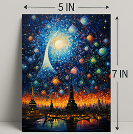 Celestial Cityscape Poster