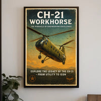 CH-21 Workhorse Engineering Excellence Poster PosterGoat