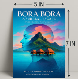 Bora Bora  A Surreal Escape Poster PosterGoat