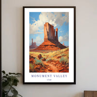 Monument Valley Adventure Awaits Travel Poster PosterGoat