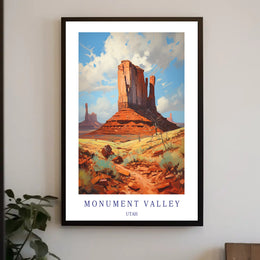 Monument Valley Adventure Awaits Travel Poster PosterGoat