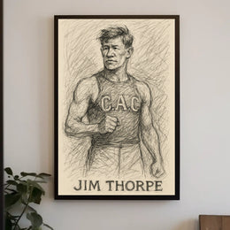 Jim Thorpe Athletic Legend Poster