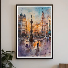 Urban Elegance at Dusk Poster PosterGoat