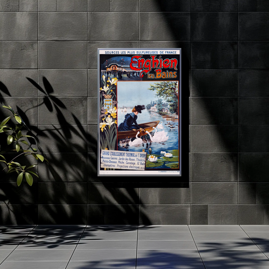 Enghien les Bains Vintage Poster