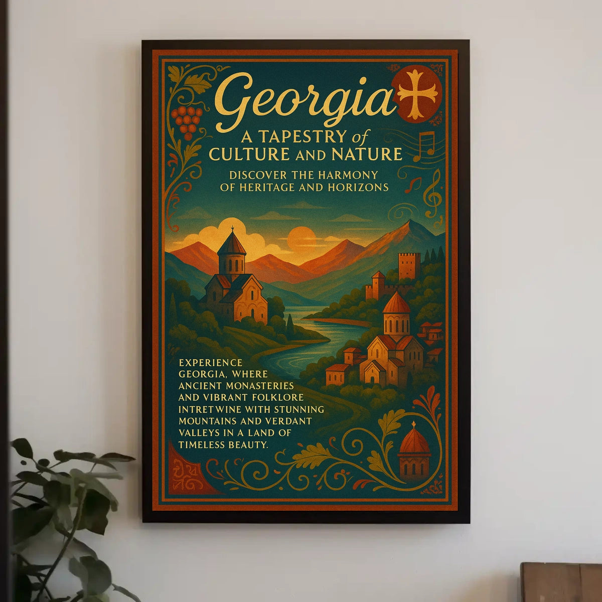 Georgia A Tapestry Of Culture And Poster
