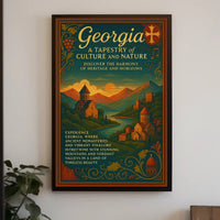 Georgia A Tapestry Of Culture And Poster