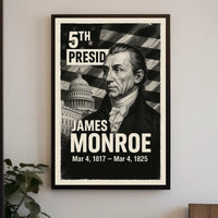 James Monroe 5th President of the United States Digital Montaje Poster
