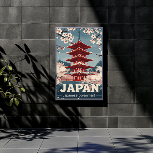 Japan Vintage Travel Poster - Japanese Government