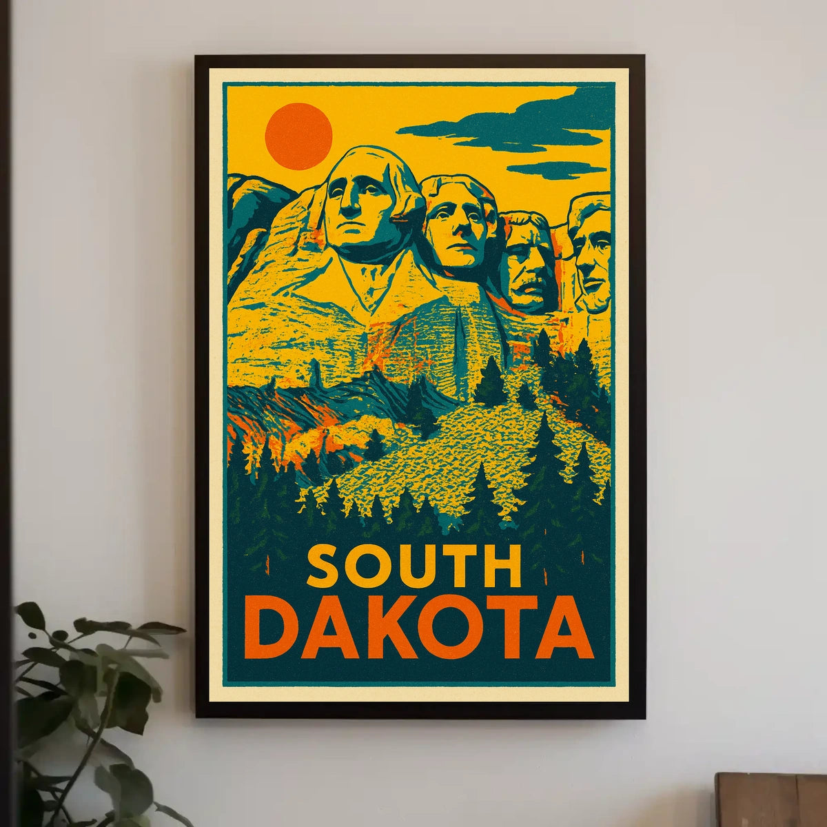 Mount Rushmore In South Dakota Poster