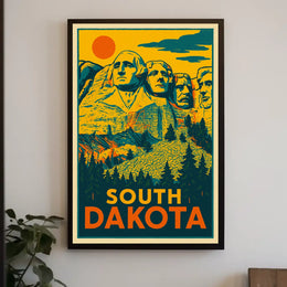 Mount Rushmore In South Dakota Poster