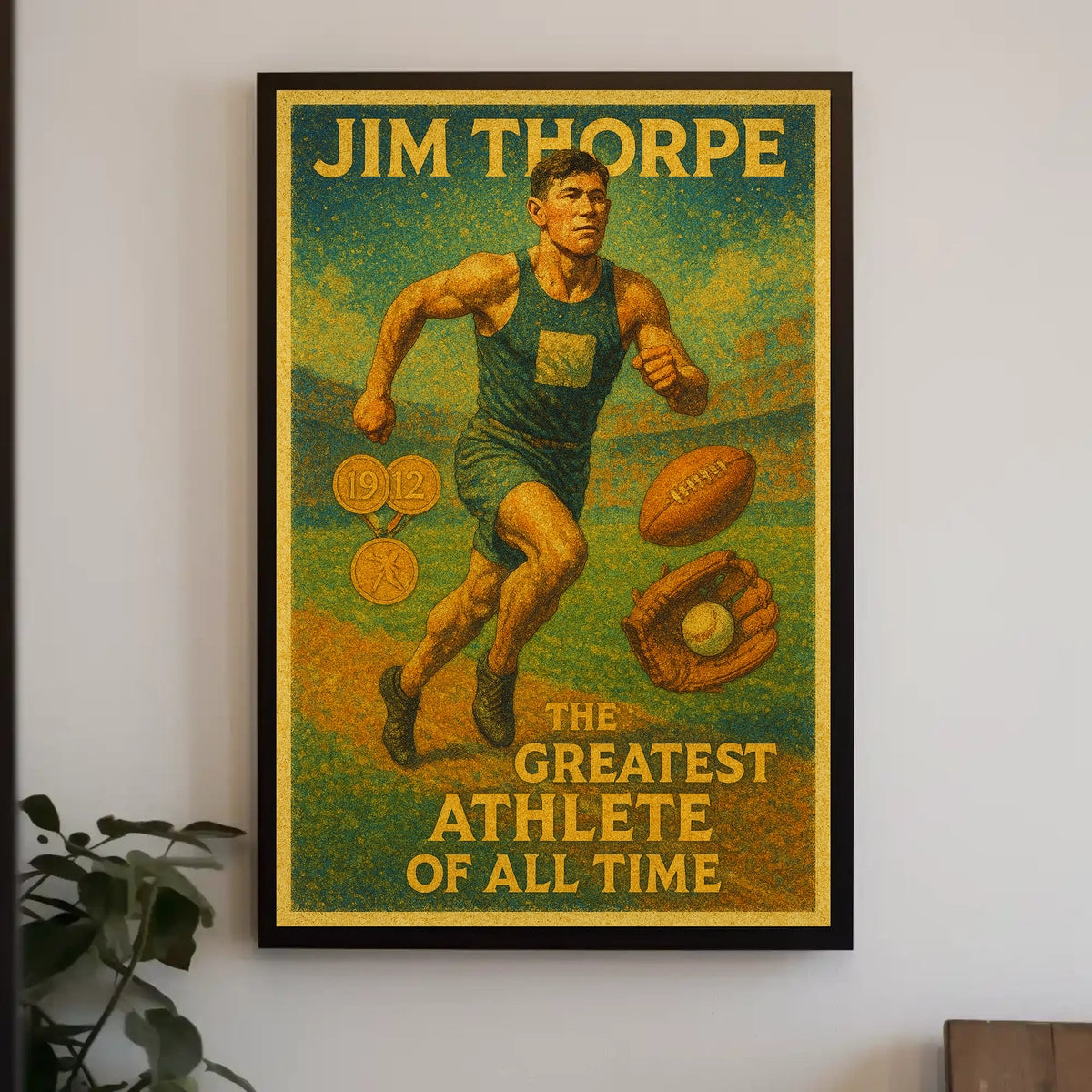 Jim Thorpe Legendary Athlete Tribute Jim Thorpe Poster