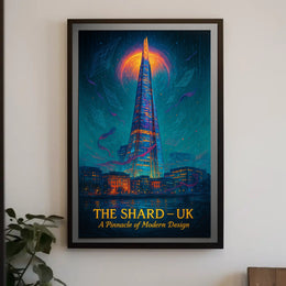 The Shard Architectural Poster Modern London Print