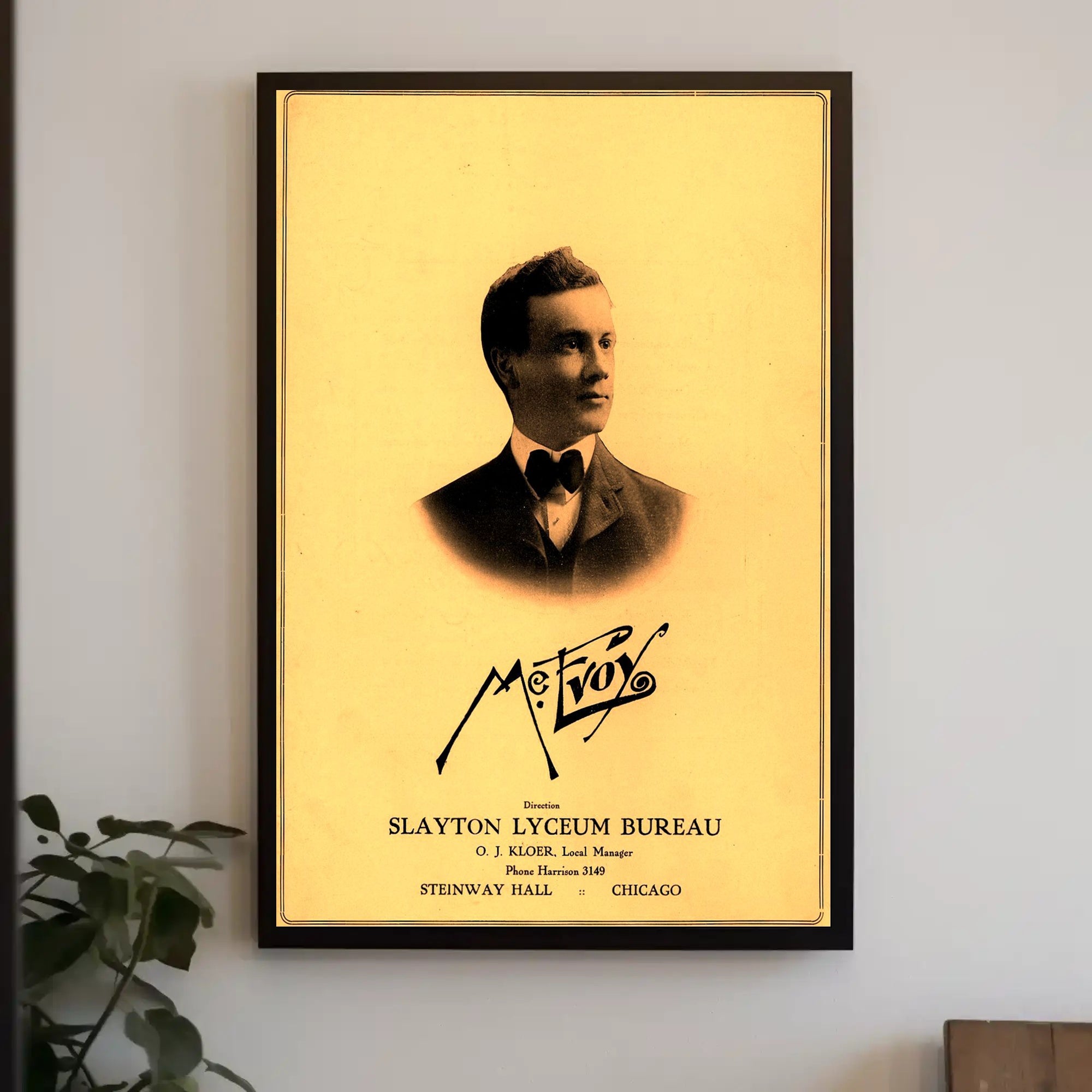 Vintage Slayton Lyceum Bureau Cultural Poster