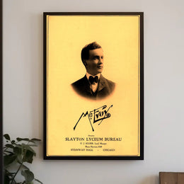 Vintage Slayton Lyceum Bureau Cultural Poster