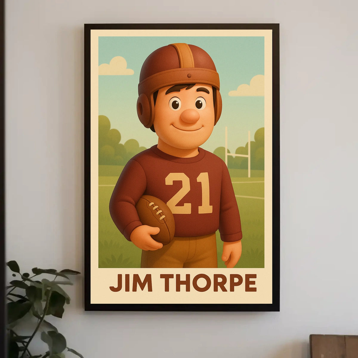Jim Thorpe Legendary Athlete Poster