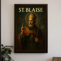 Saint Blaise Religious Art Masterpiece Cultural or Heritage Poster PosterGoat