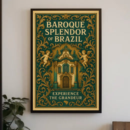 Baroque Splendor of Brazil Poster