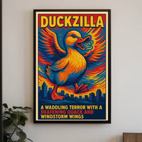 Duckzilla A Waddling Terror Poster