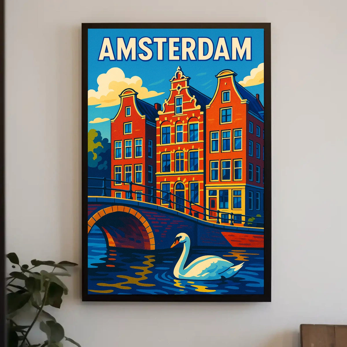 Amsterdam A Vibrant Cityscape Poster