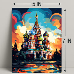 Vibrant St. BasilS Cathedral Poster