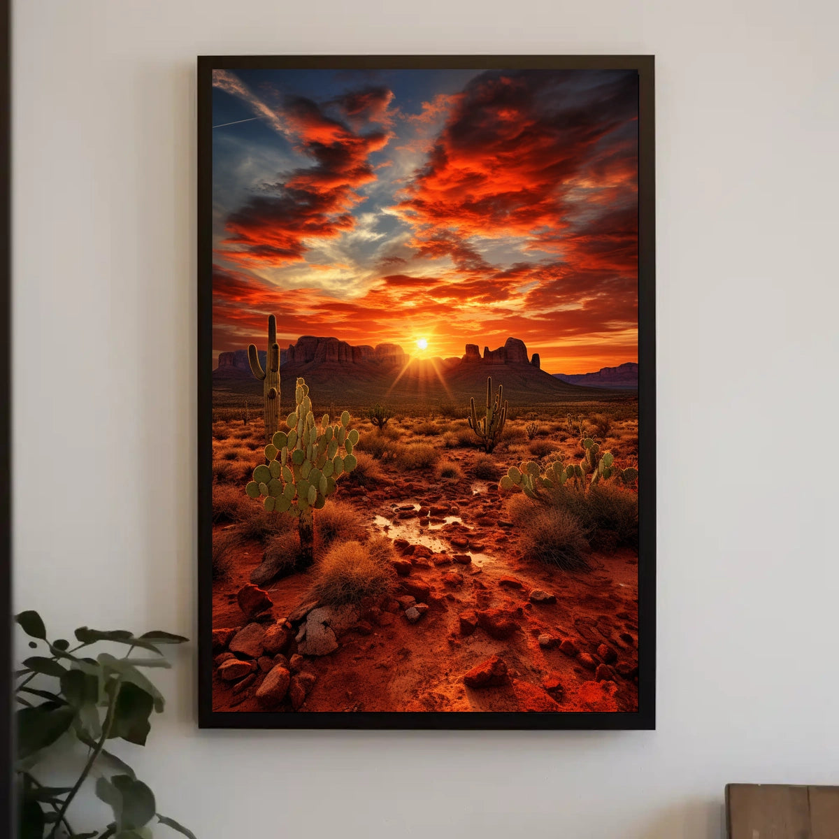Desert Sunset Serenity Poster