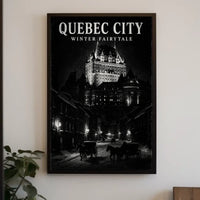 Quebec City Winter Fairytale Poster