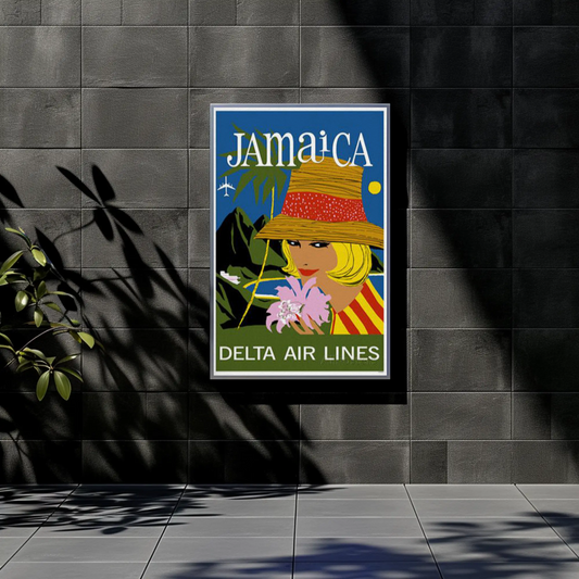 Jamaica - Delta Air Lines Vintage Travel Poster