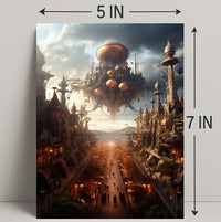 The Floating Cityscape Poster