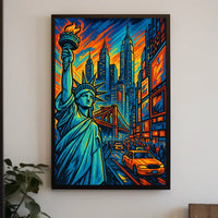 New York City Vibes Poster Wall Art Print NYC Decor