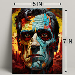 Abstract Portrait Of A Leader Abstract Poster PosterGoat