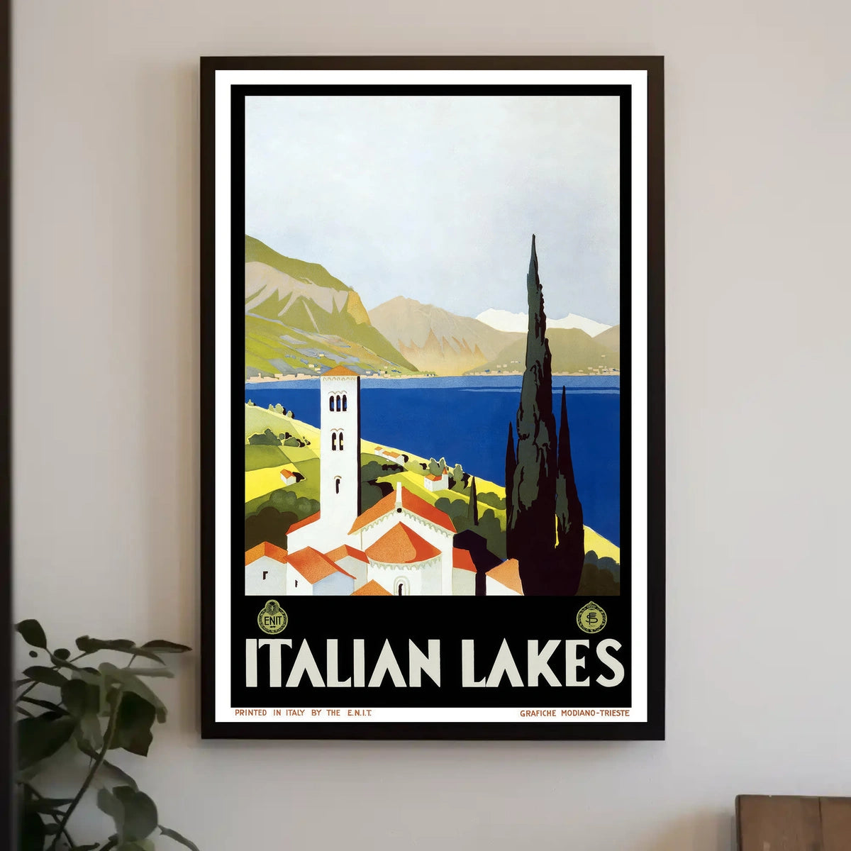 Italian Lakes Travel Poster