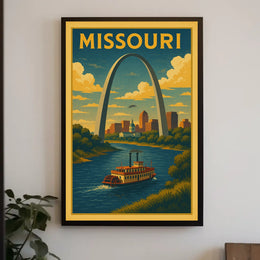 Missouri Riverfront Poster