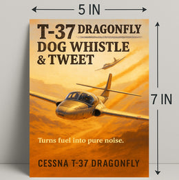 T-37 Dragonfly Dog Whistle & Tweet Poster PosterGoat