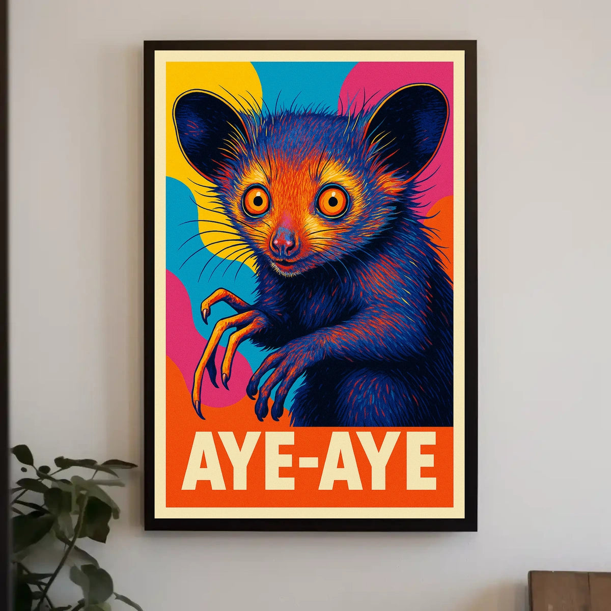 Aye-Aye Illustration Poster