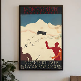 Montgenèvre Winter Sports Poster