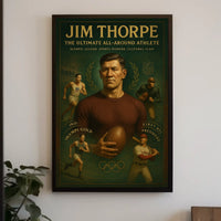 Jim Thorpe Legendary Athlete Tribute Jim Thorpe Poster