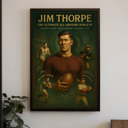 Jim Thorpe Legendary Athlete Tribute Jim Thorpe Poster
