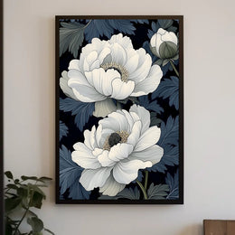 Elegant Floral Design Wall Art Print