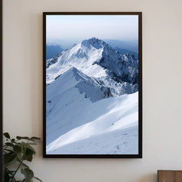 Majestic Snowy Peaks National Park Poster
