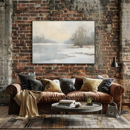 Tranquil Winter Landscape Poster