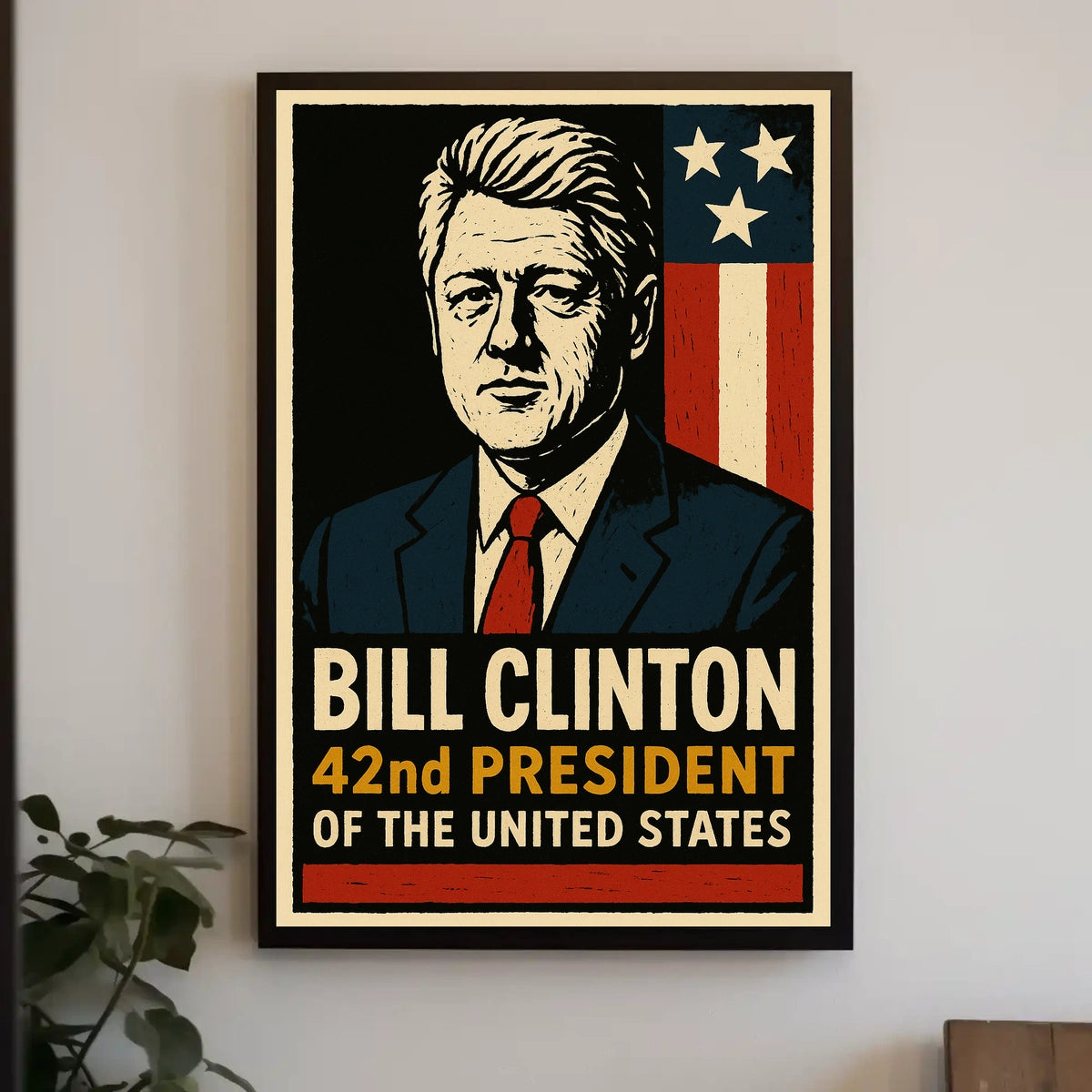 Bill Clinton 42nd President Poster