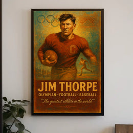 Celebrating Jim Thorpe A Legendary Athlete Jim Thorpe Poster
