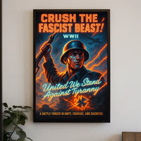 Crush the Fascist Beast Poster