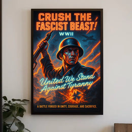 Crush the Fascist Beast Poster